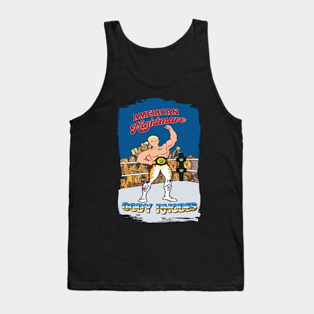 Cody Rhodes 80s Action Star Tank Top by Meat Beat